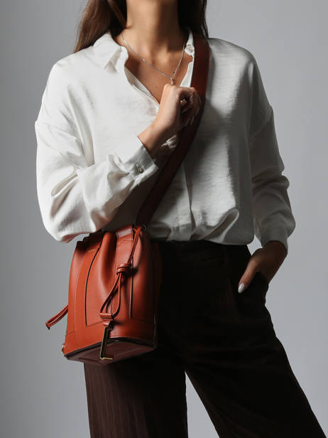 Cross Body Tas Elles Leder Lancel Rood elles A13979 ander zicht 1